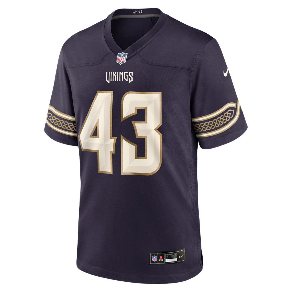 Andrew Van Ginkel Minnesota Vikings Purple 2026 Rivalries Collection Game Jersey