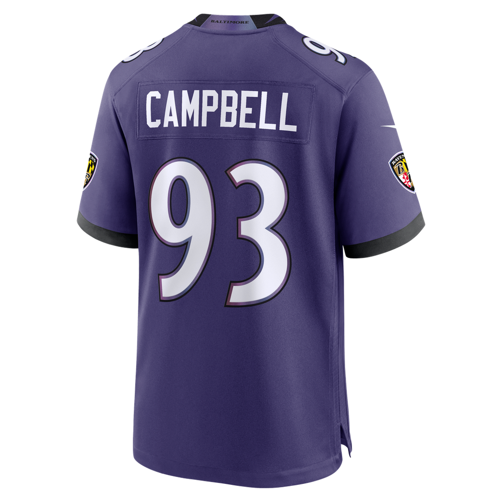 Calais Campbell Baltimore Ravens Purple Team Game Jersey