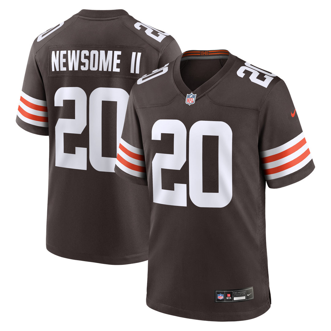 Greg Newsome II Cleveland Browns Brown Game Jersey