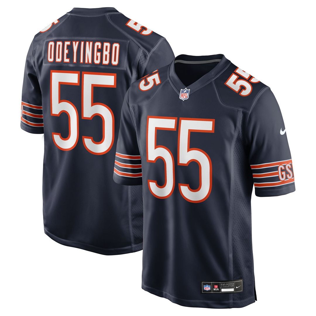 Dayo Odeyingbo Chicago Bears Navy Team Game Jersey