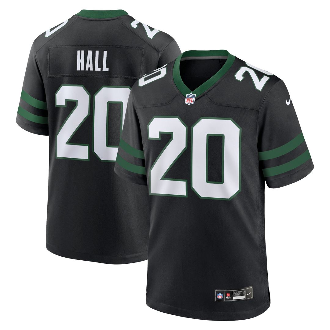 Breece Hall New York Jets Legacy Black Alternate Game Jersey