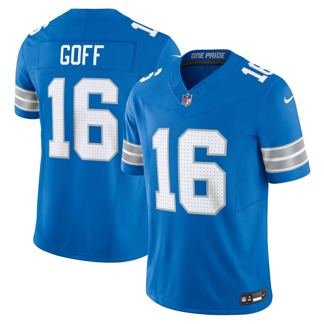 Jared Goff Detroit Lions White Vapor F.U.S.E. Limited Jersey