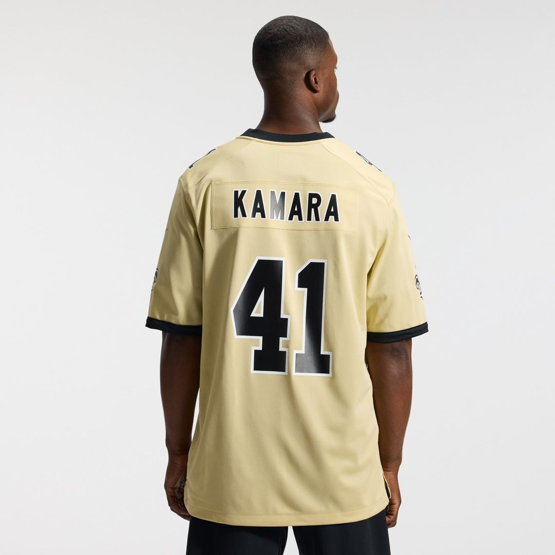 Alvin Kamara New Orleans Saints Gold Gameday Golds Alternate Game Player Jersey