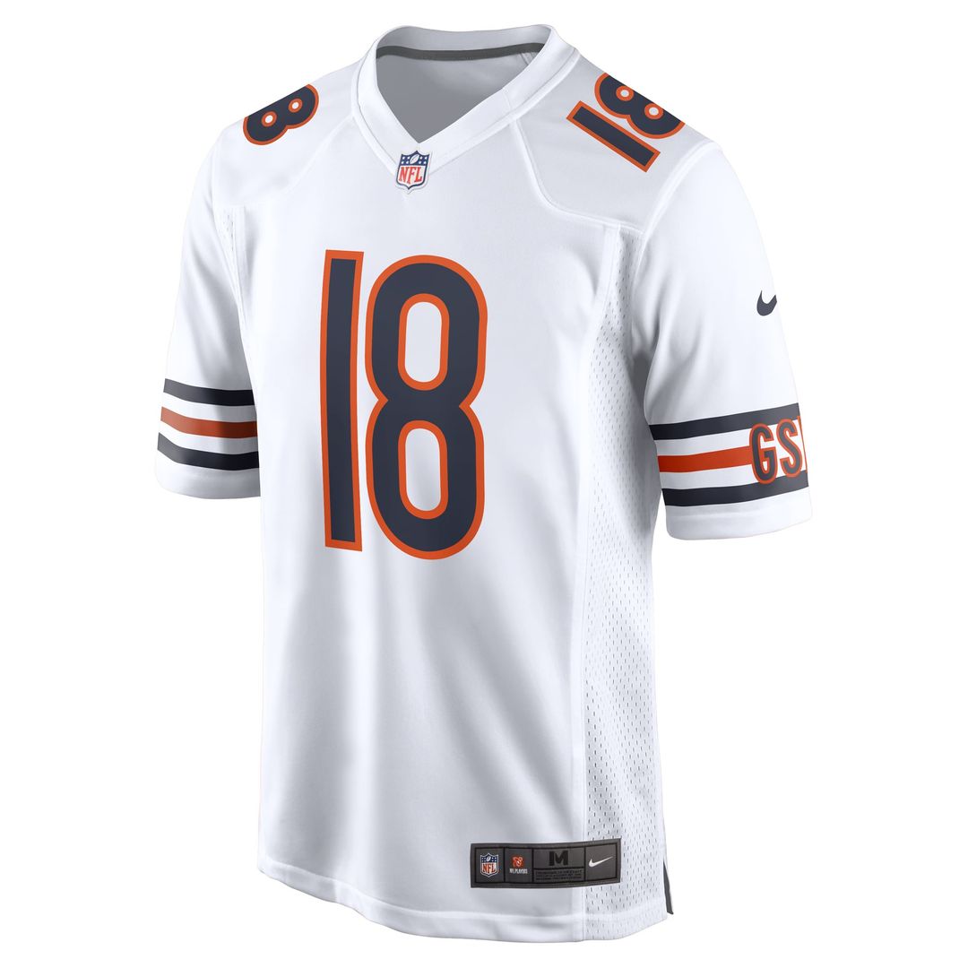 Caleb Williams Chicago Bears Orange Alternate Player Game Jersey