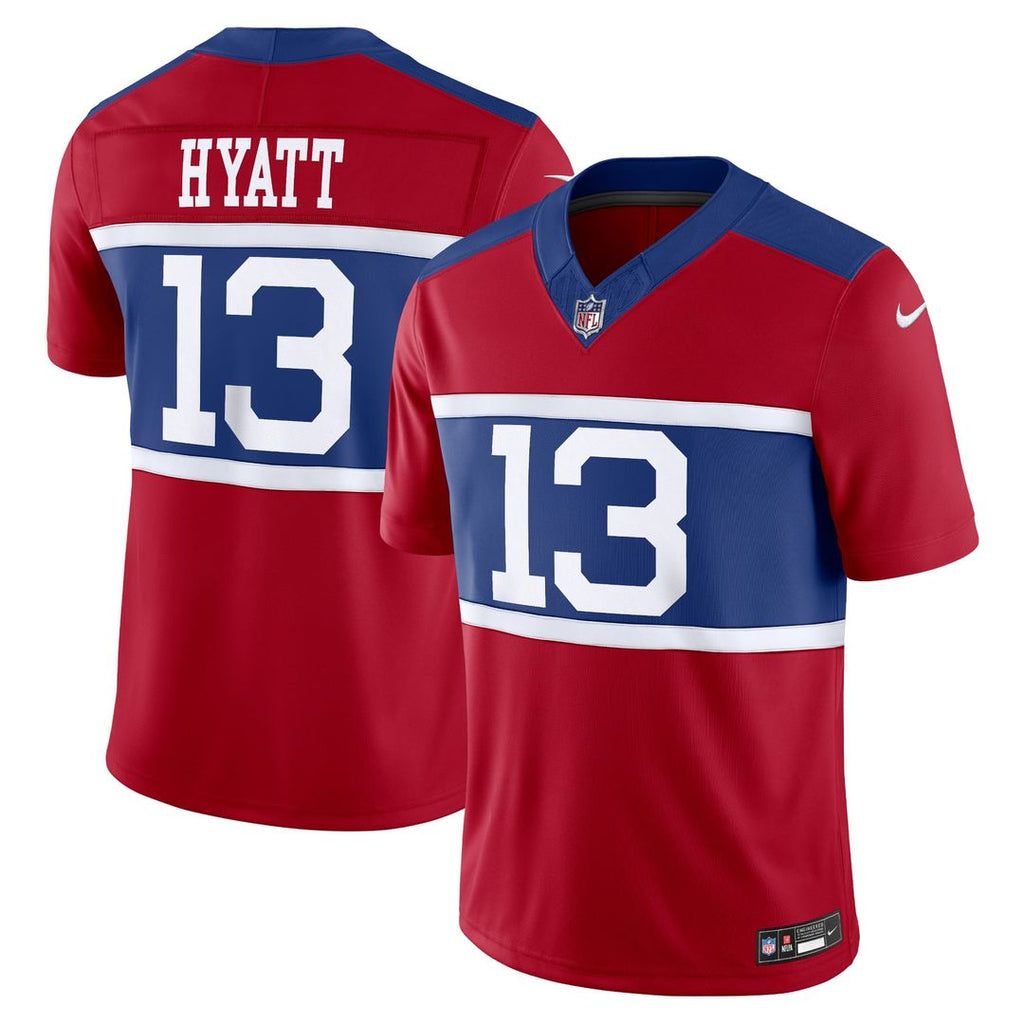 Jalin Hyatt New York Giants Century Red Alternate Vapor F.U.S.E. Limited Jersey