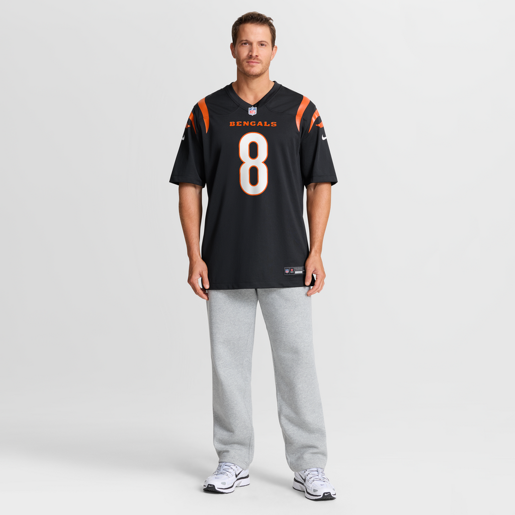 Ryan Rehkow Cincinnati Bengals Black Game Jersey