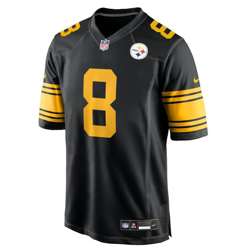 Aaron Rodgers Pittsburgh Steelers Black Alternate Game Jersey
