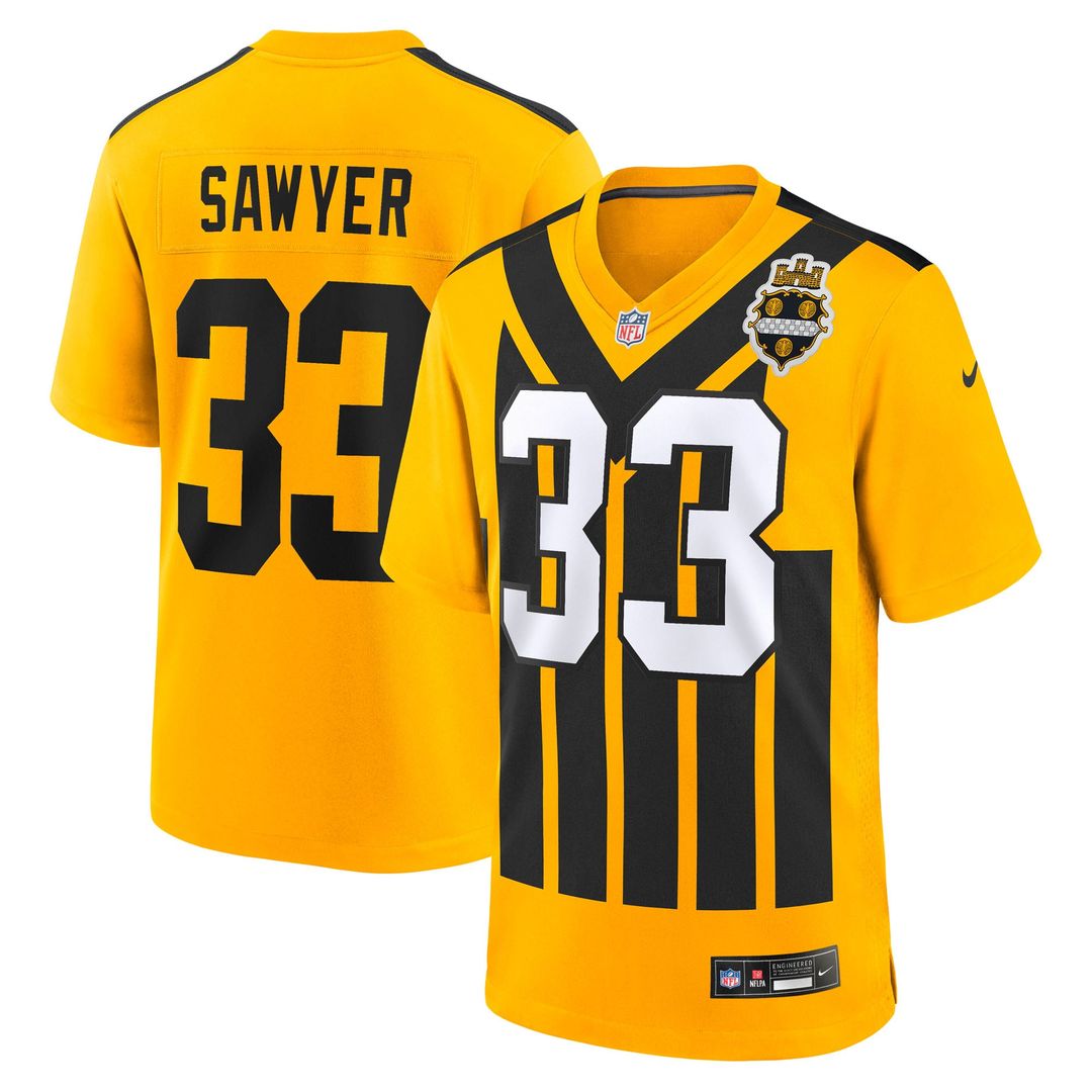 Jack Sawyer Pittsburgh Steelers Black Team Game Jersey