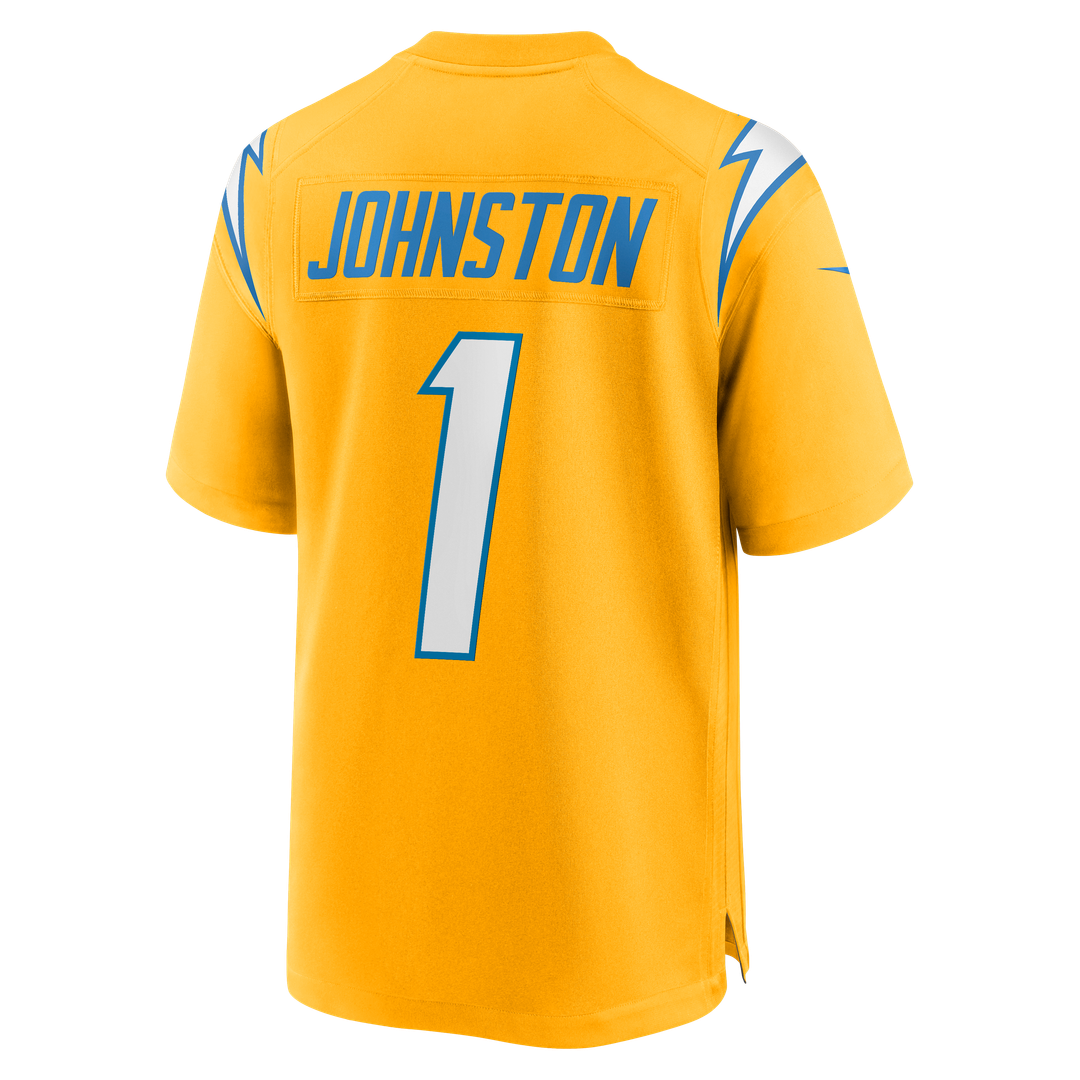 Quentin Johnston Los Angeles Chargers Gold Alternate Charger Power Game Player Jersey