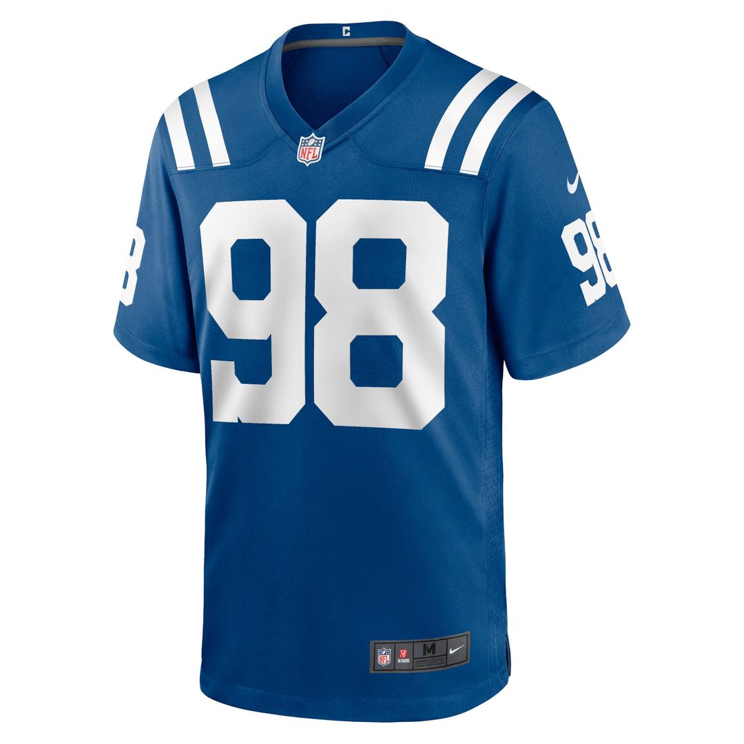 Tony Siragusa Indianapolis Colts Royal Game Retired Player Jersey