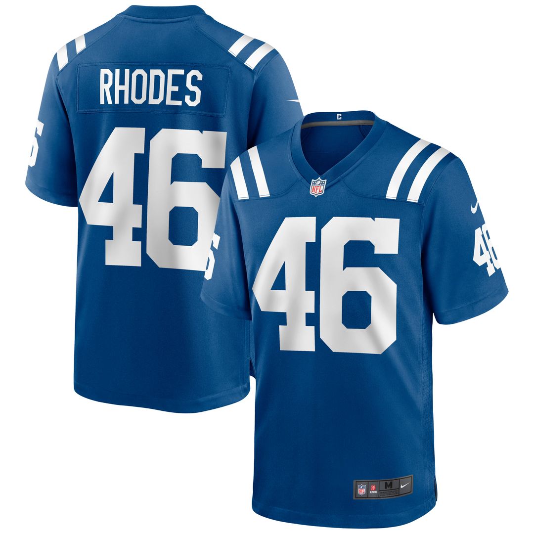 Luke Rhodes Indianapolis Colts Royal Game Jersey