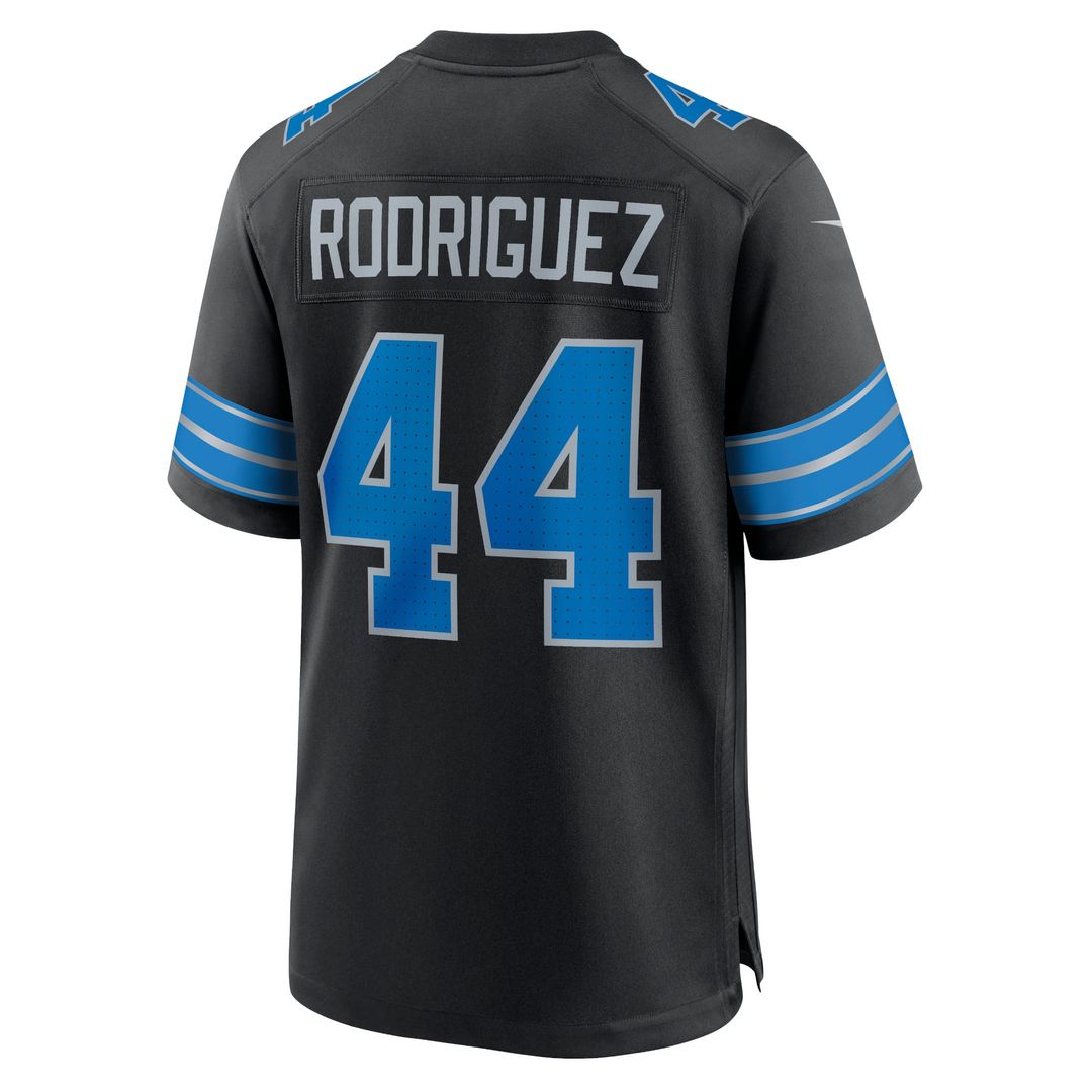 Malcolm Rodriguez Detroit Lions Blue Game Jersey