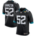 DaVon Hamilton Jacksonville Jaguars Black Game Jersey