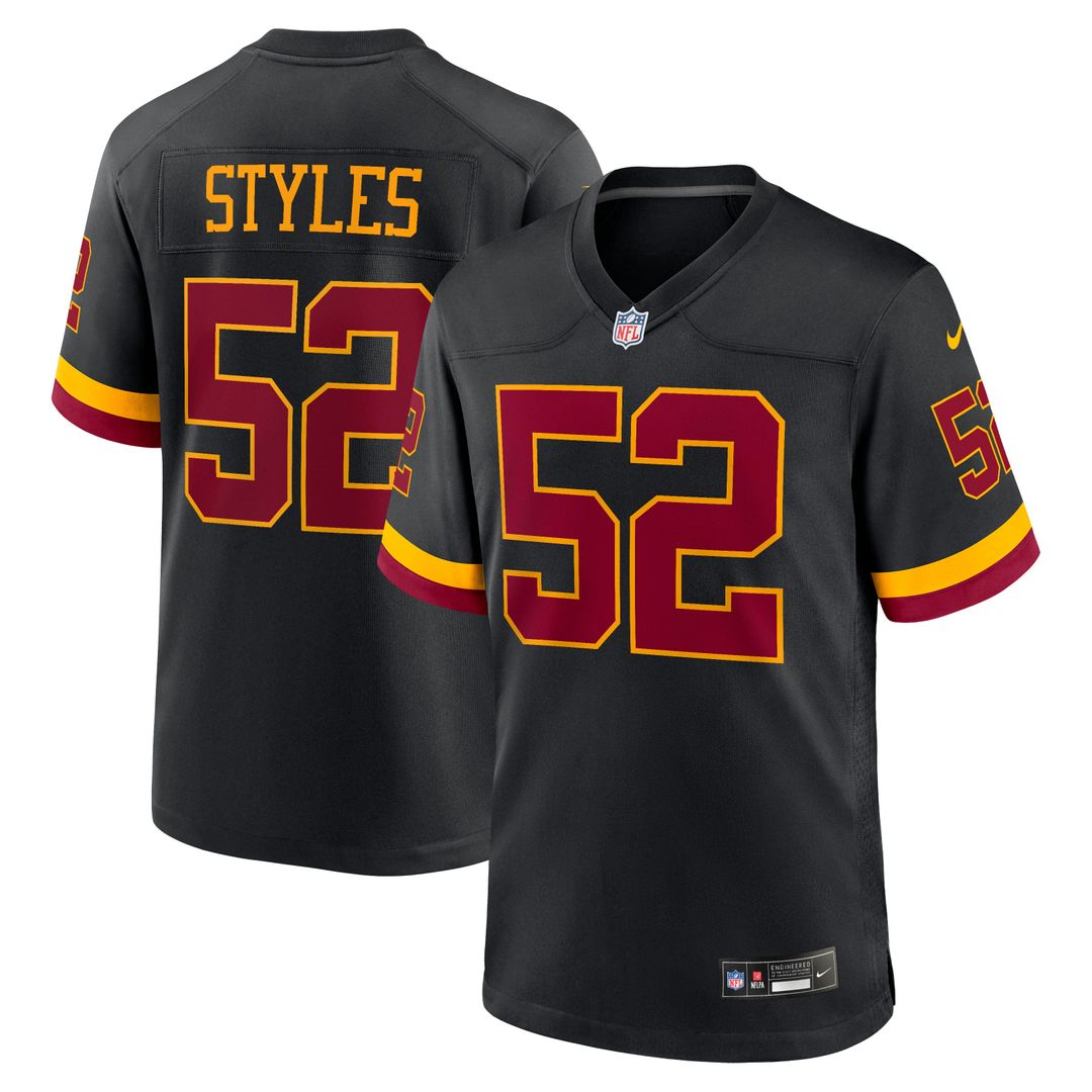 Sonny Styles Washington Commanders Black Game Player Jersey