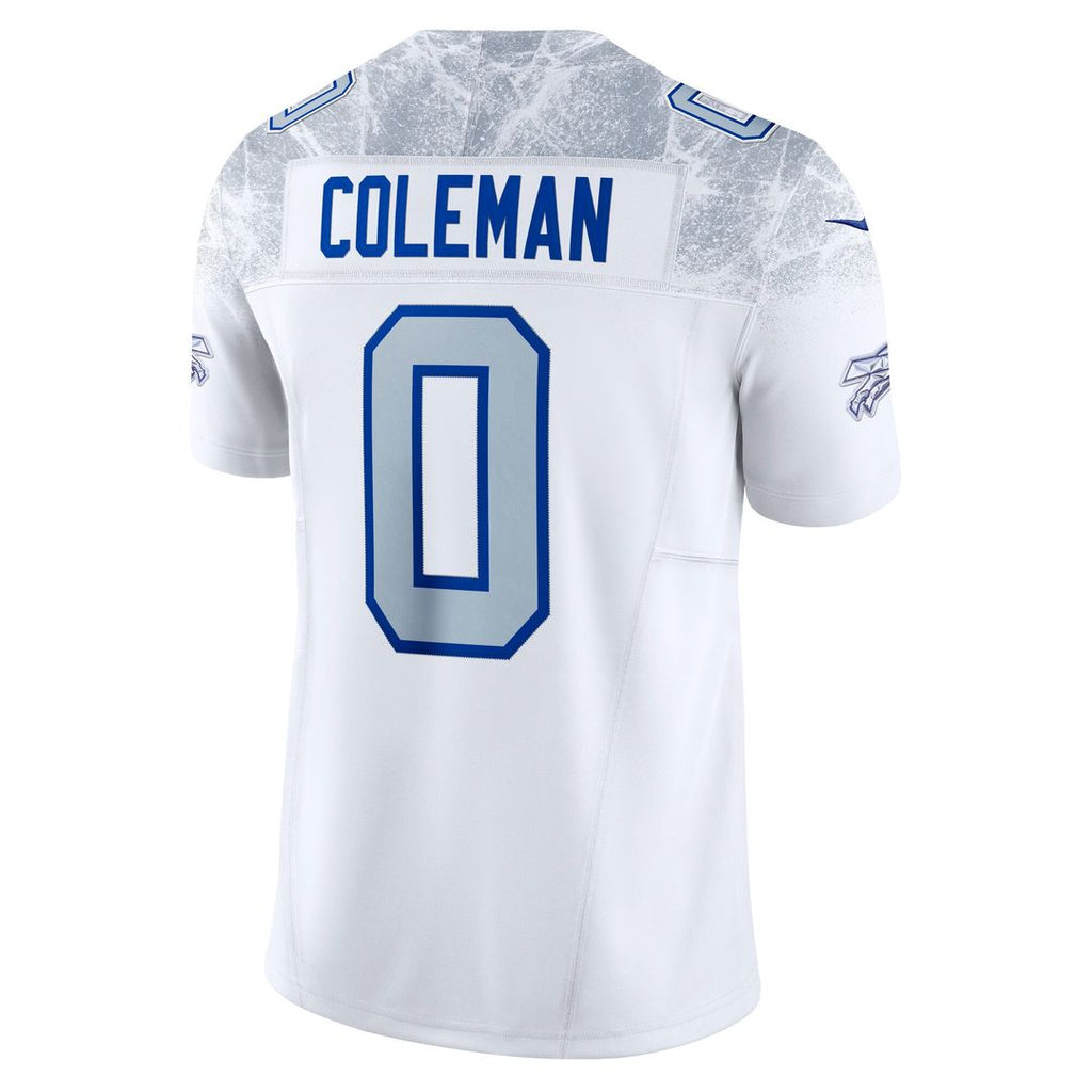 Keon Coleman Buffalo Bills White Rivalries Collection Stitched Limited Jersey