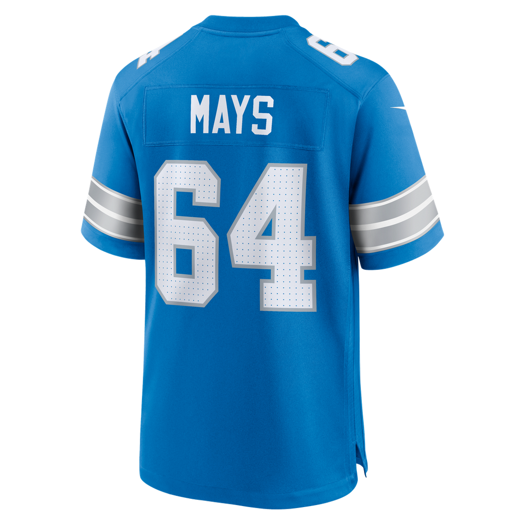Cade Mays Detroit Lions Blue Team Game Jersey