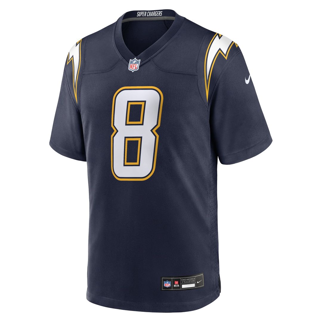 Omarion Hampton Los Angeles Chargers Navy Alternate Super Chargers Game Player Jersey