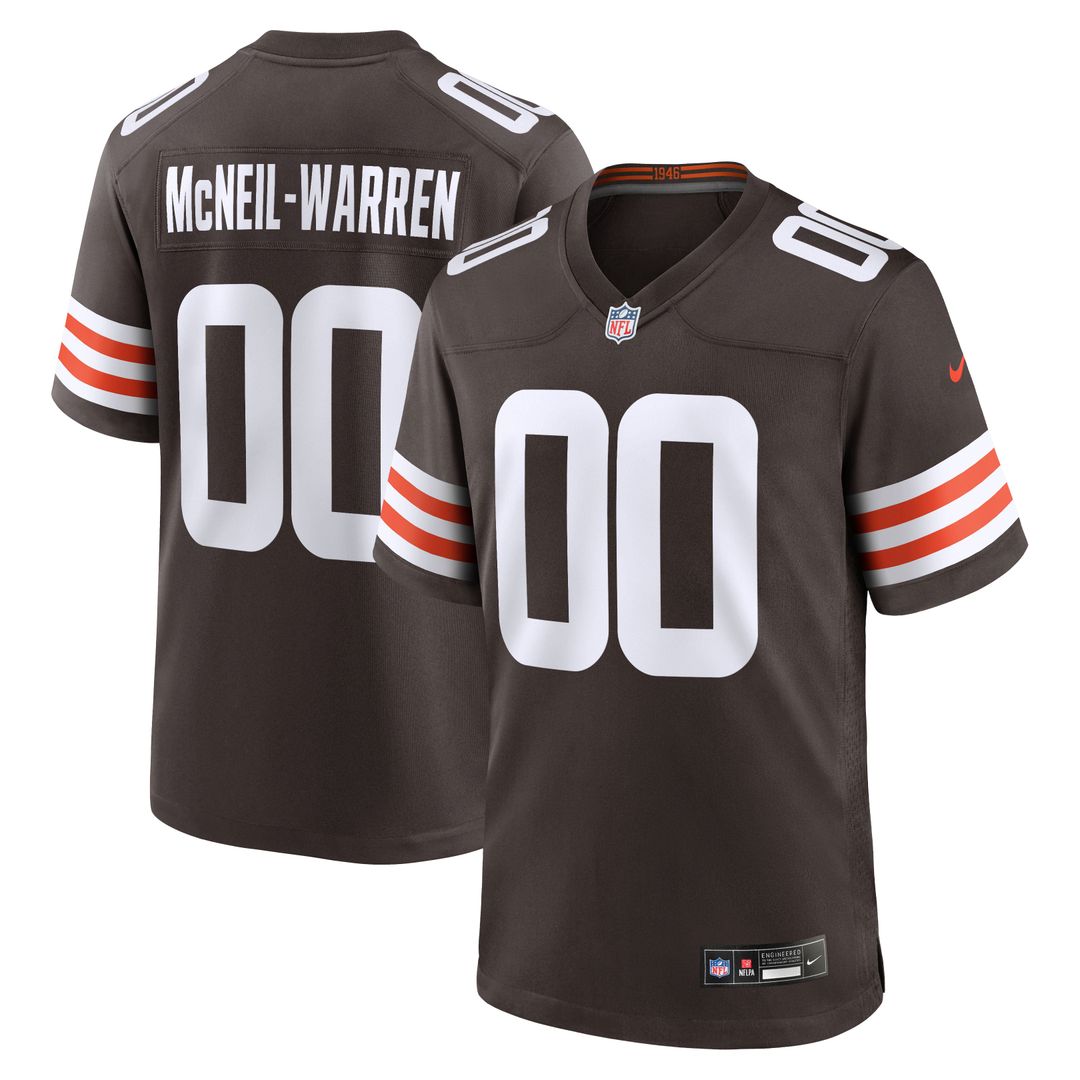 Emmanuel McNeil-Warren Cleveland Browns Brown Game Jersey