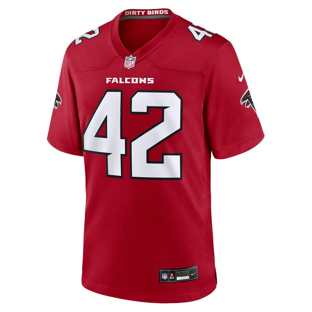 Josh Woods Atlanta Falcons Red Team Game Jersey