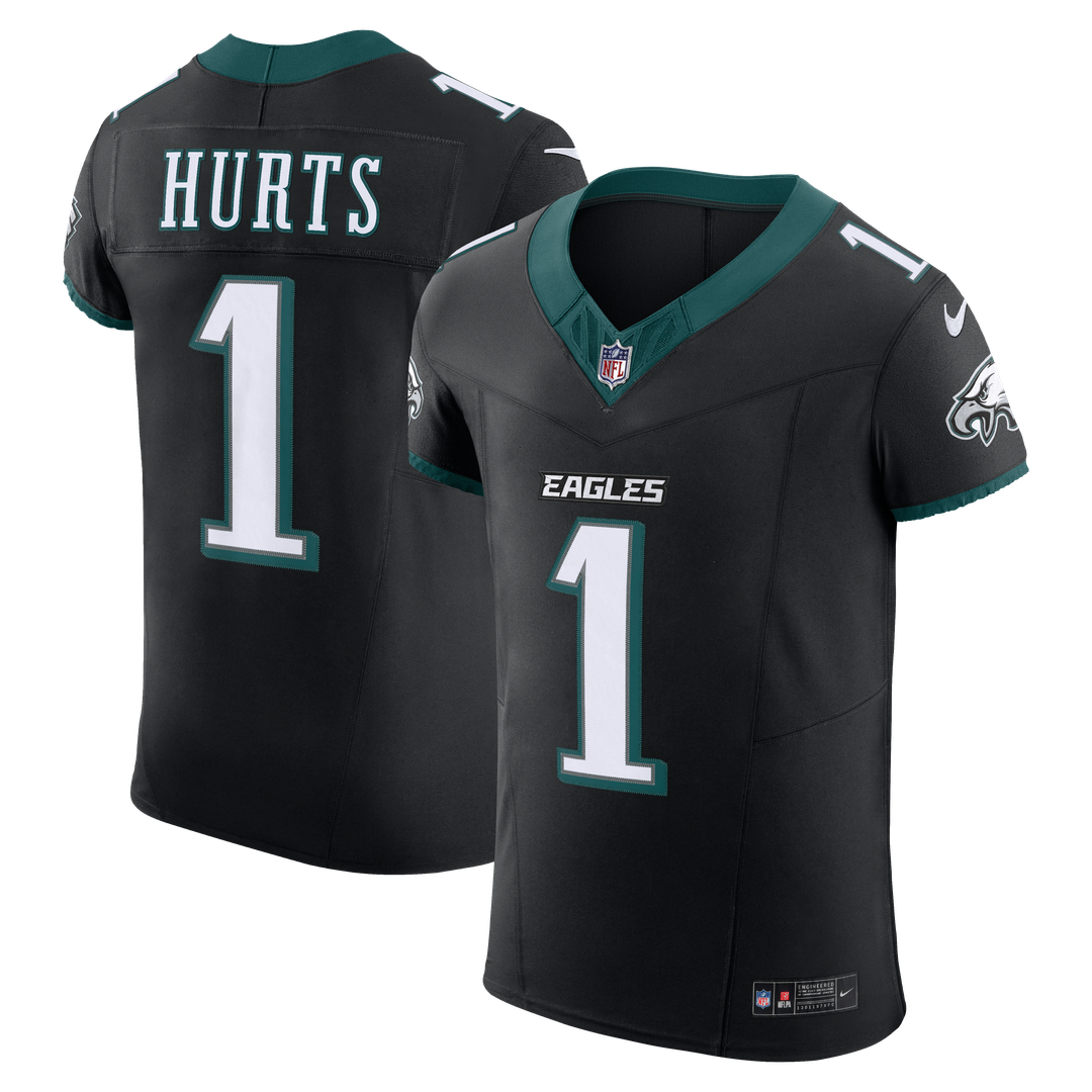 Jalen Hurts Philadelphia Eagles Black Alternate Vapor F.U.S.E. Elite Jersey