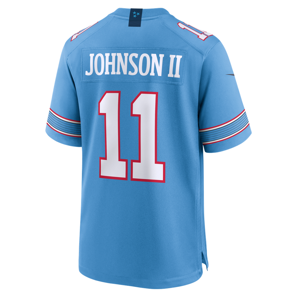 Jermaine Johnson II Tennessee Titans Light Blue Team Game Jersey