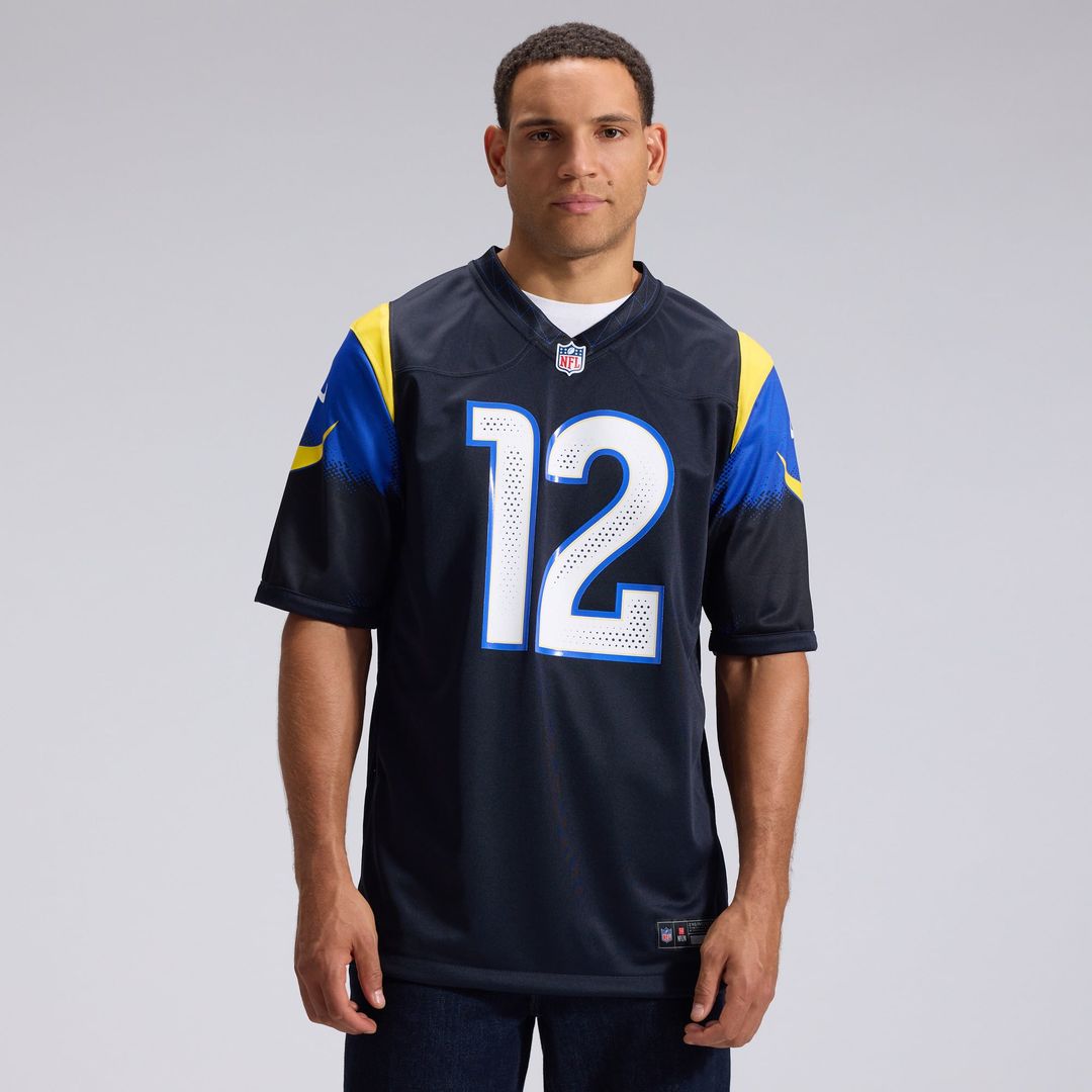 Puka Nacua Los Angeles Rams Dark Blue Rivalries Collection Game Jersey