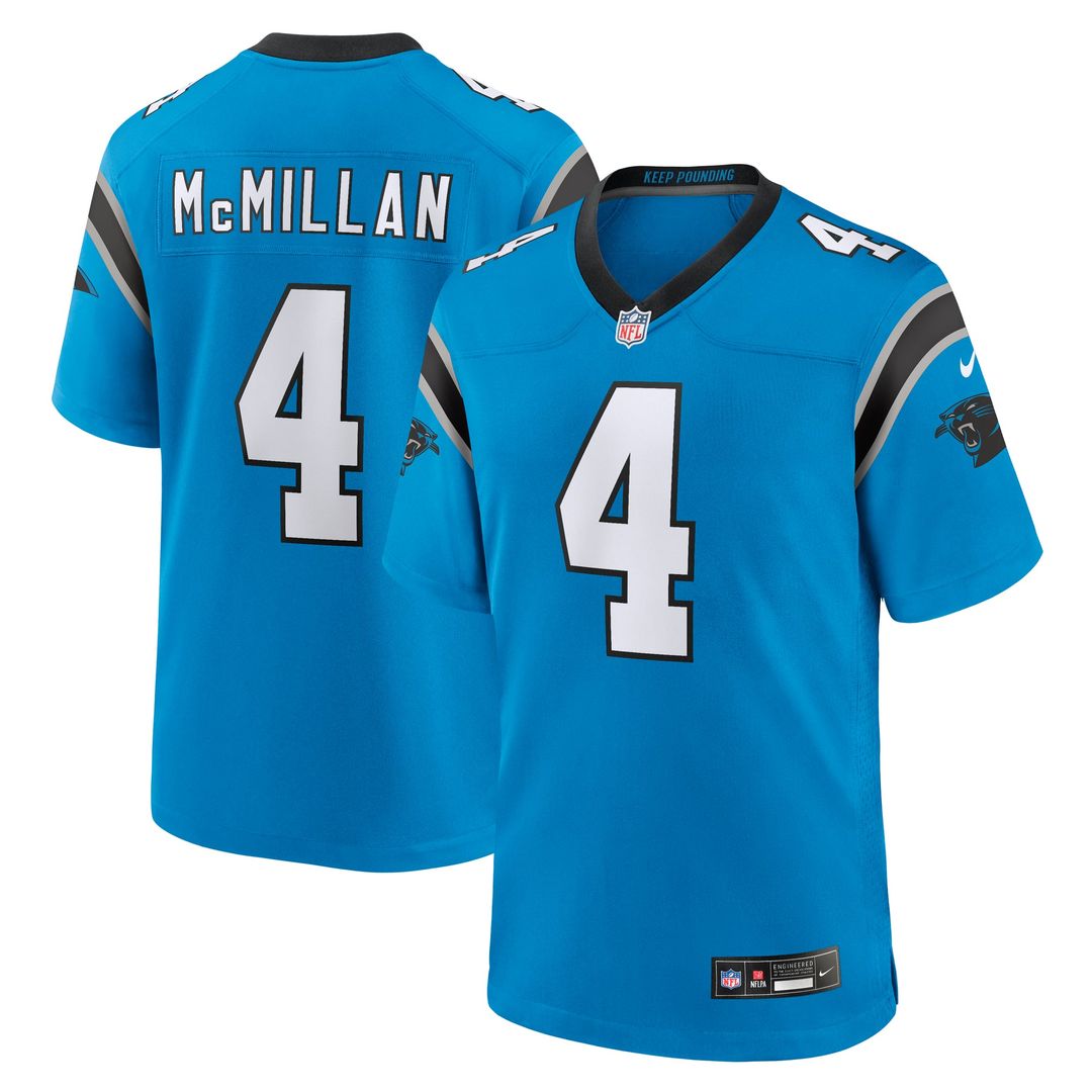 Tetairoa McMillan Carolina Panthers Black Team Game Jersey