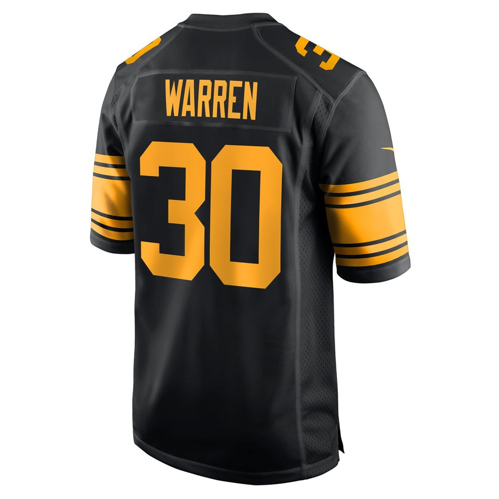 Jaylen Warren Pittsburgh Steelers Black Alternate Game Jersey