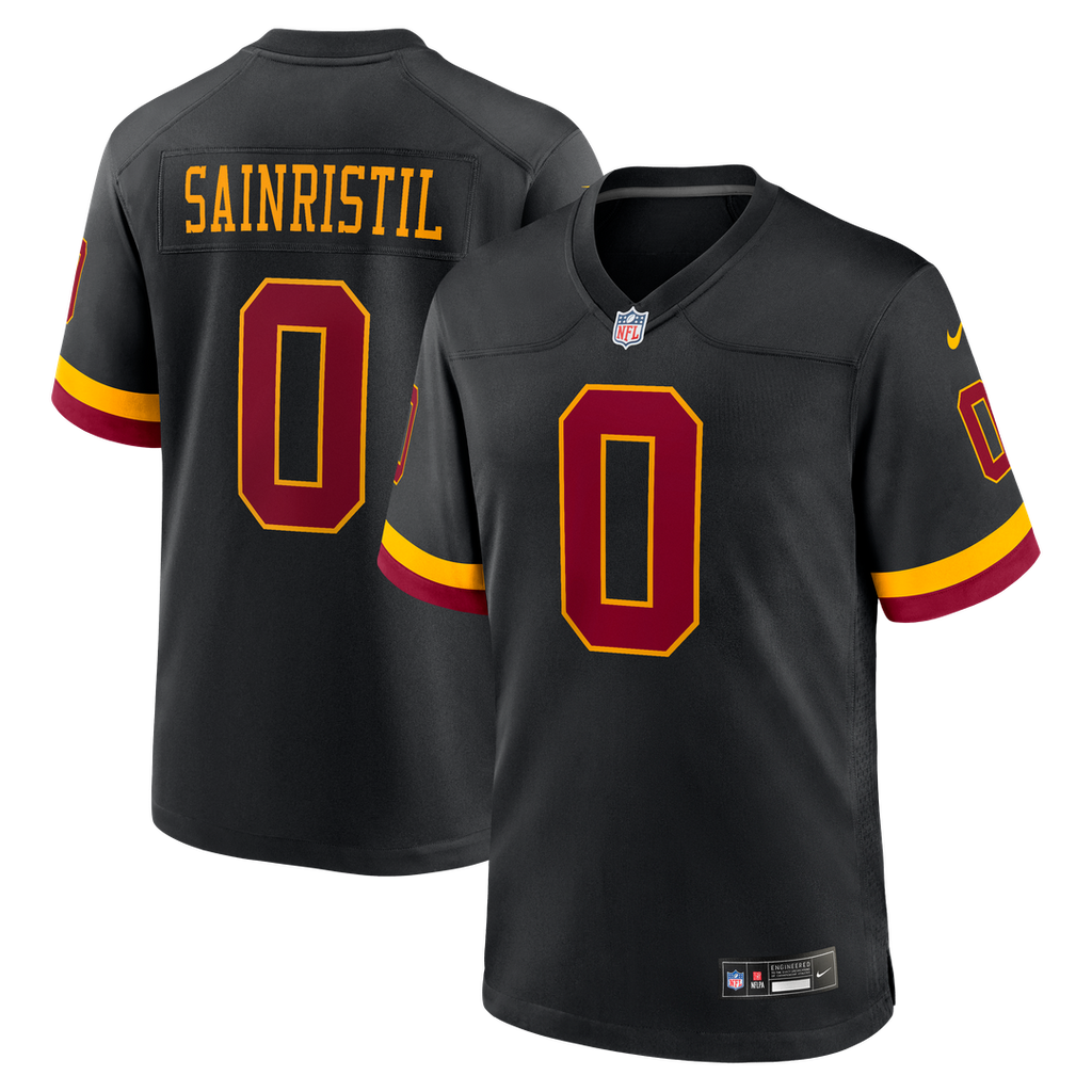Mike Sainristil Washington Commanders Black Hail Raiser Alternate Game Jersey