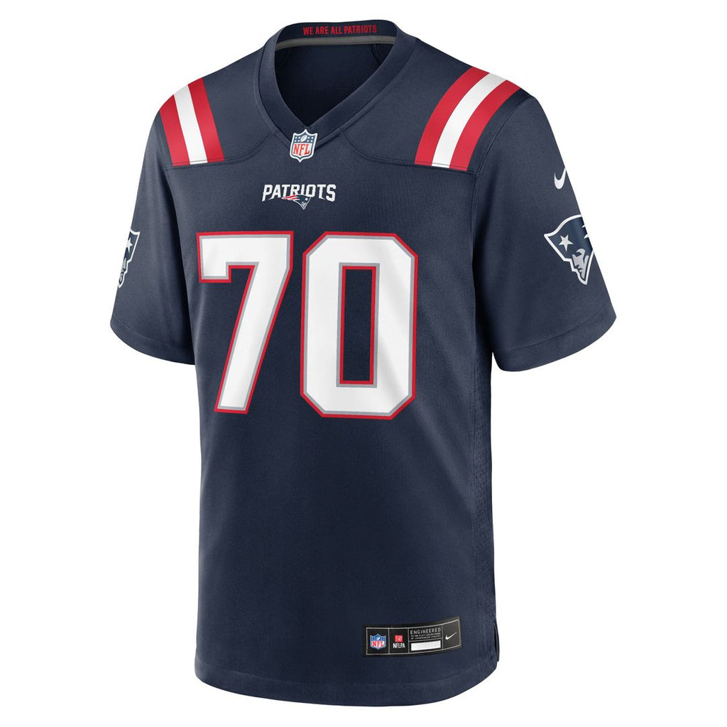 Greg Van Roten New England Patriots Navy Team Game Jersey