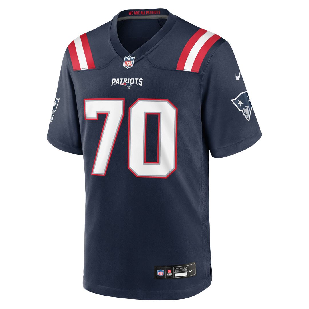 Greg Van Roten New England Patriots Navy Team Game Jersey