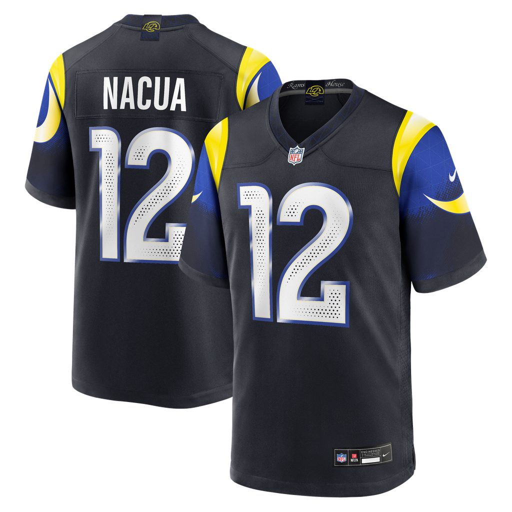 Puka Nacua Los Angeles Rams Dark Blue Rivalries Collection Game Jersey
