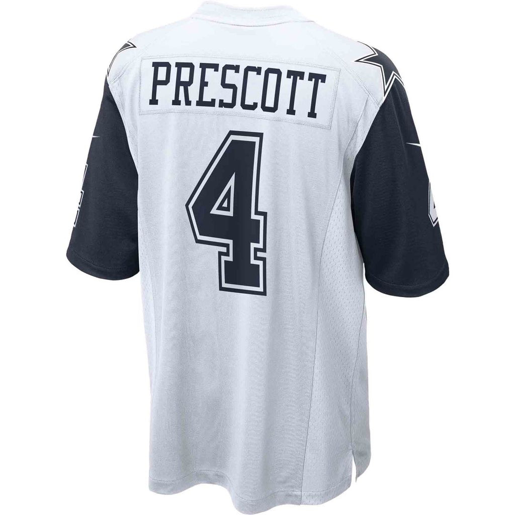 Dak Prescott Dallas Cowboys White Alternate Game Team Jersey