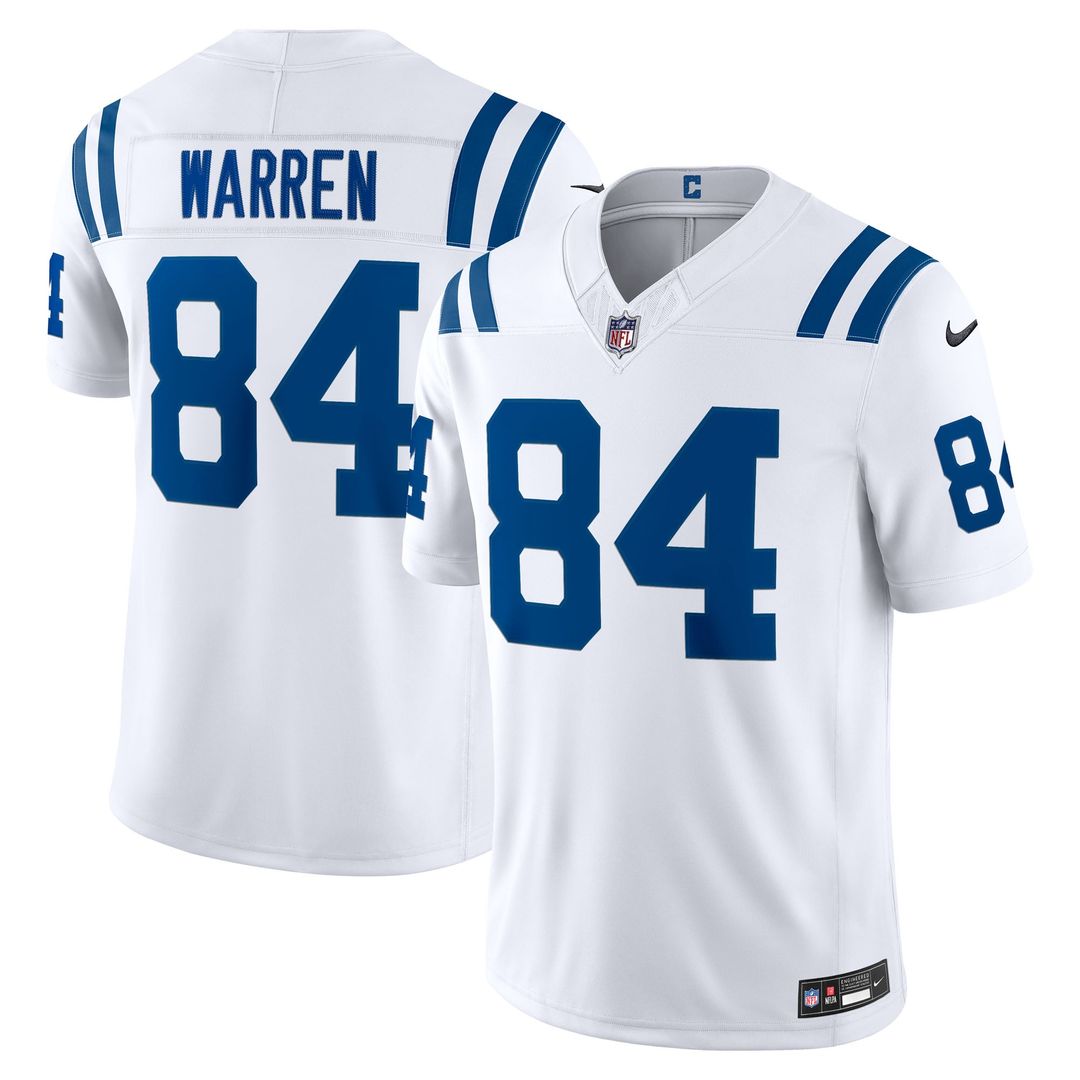 Tyler Warren Indianapolis Colts White Vapor F.U.S.E. Stitched Limited Jersey
