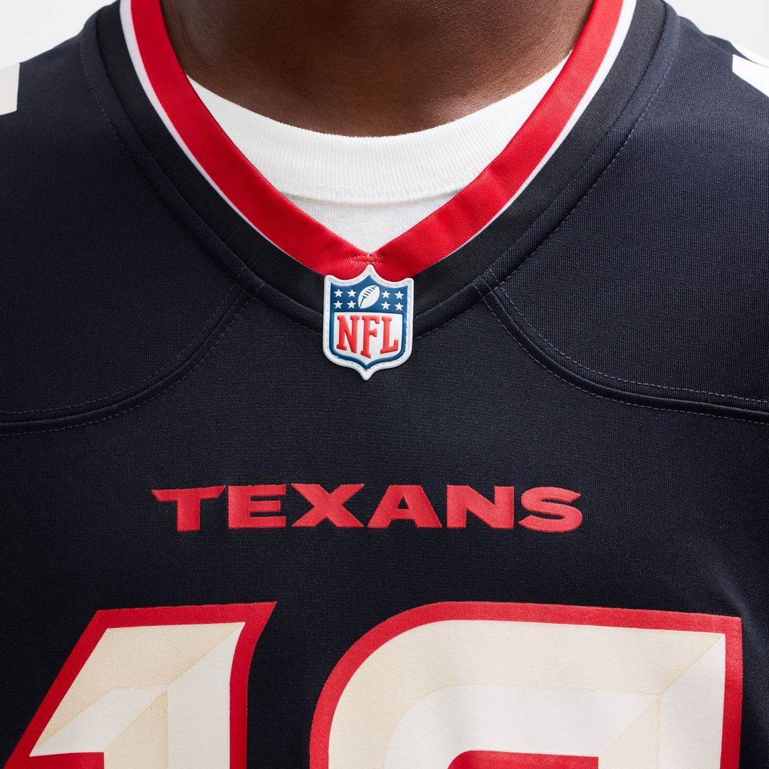 Nico Collins Houston Texans Navy Game Jersey