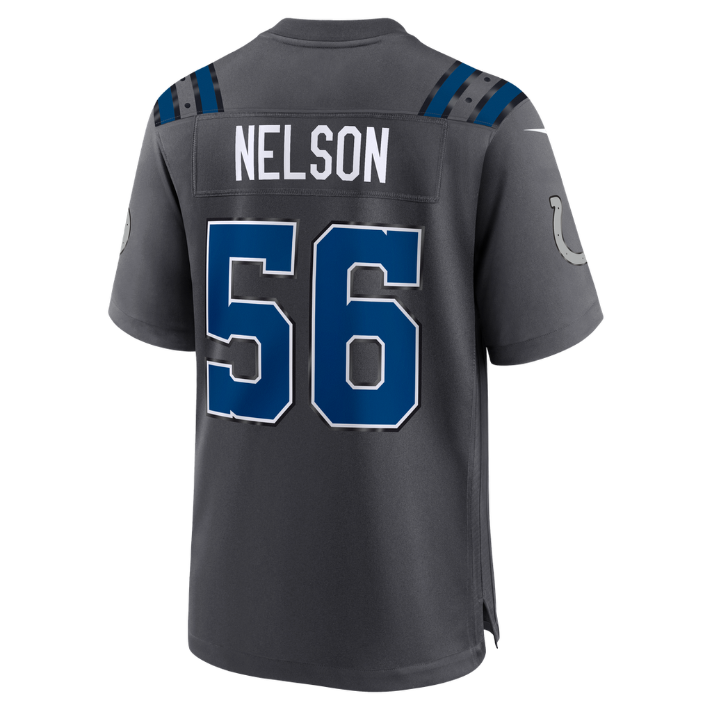 Quenton Nelson Indianapolis Colts Anthracite 2026 Rivalries Collection Game Jersey