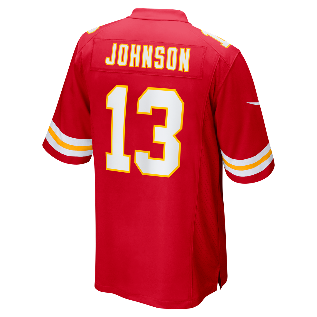 Nazeeh Johnson Kansas City Chiefs Red Game Player Jersey