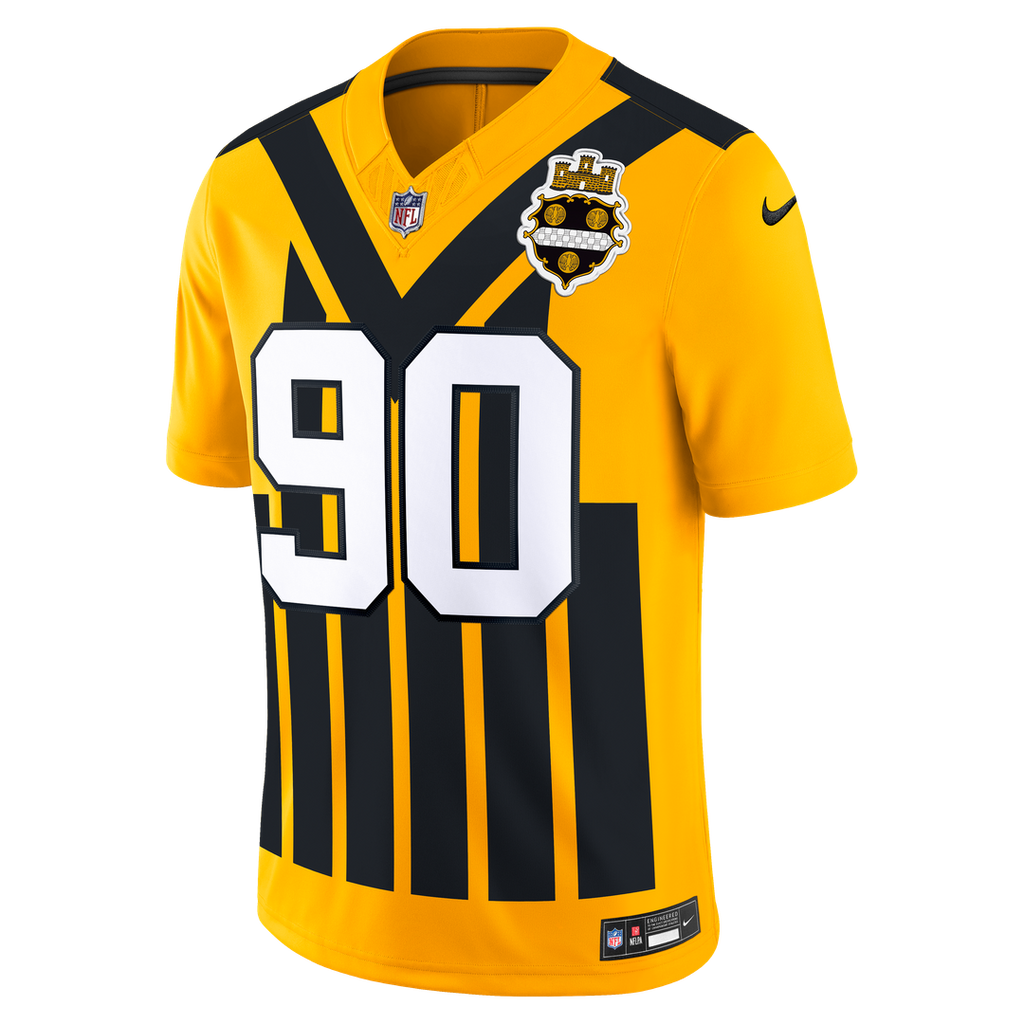 T.J. Watt Pittsburgh Steelers Gold Alternate Vapor F.U.S.E. Stitched Limited Jersey