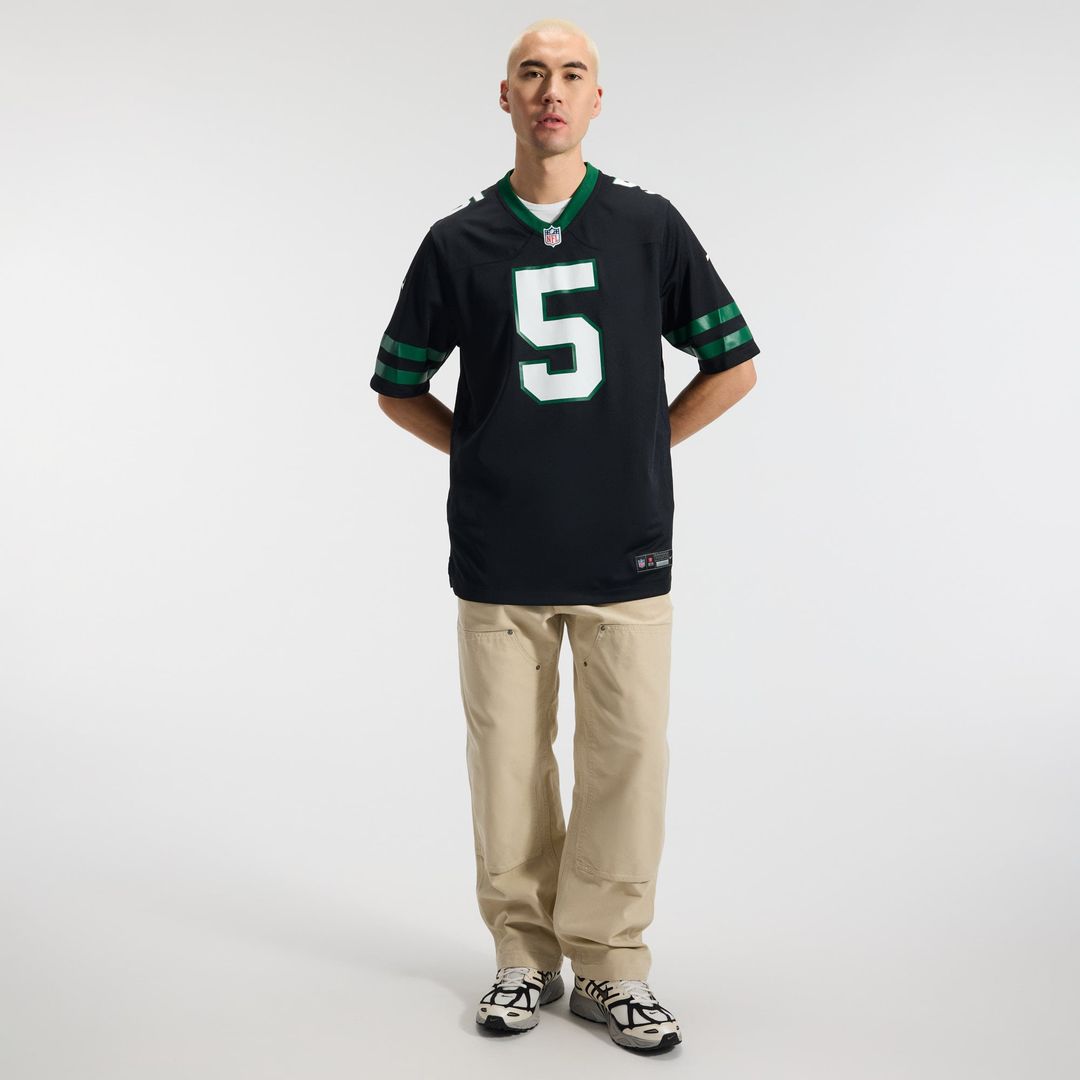 Garrett Wilson New York Jets Legacy Black Alternate Game Jersey