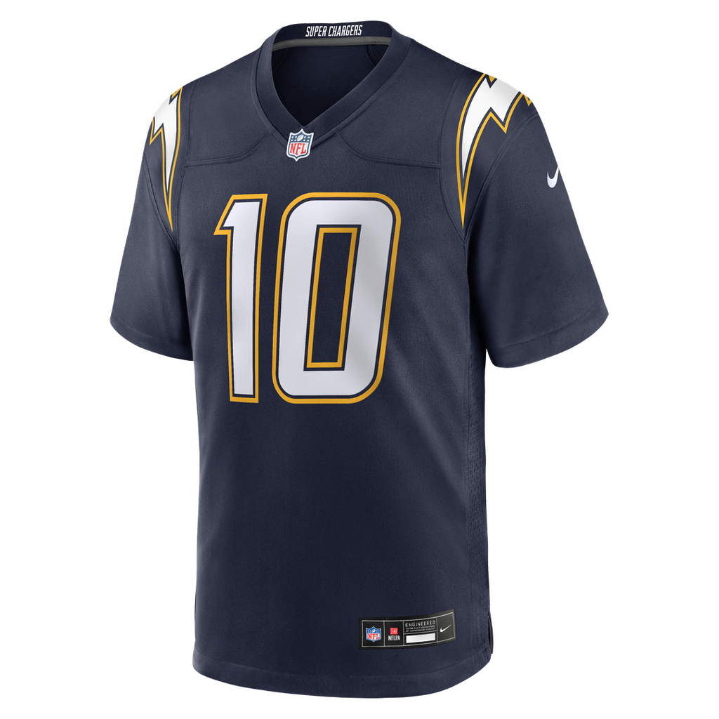 Justin Herbert Los Angeles Chargers Gold Alternate Charger Power Game Player Jersey