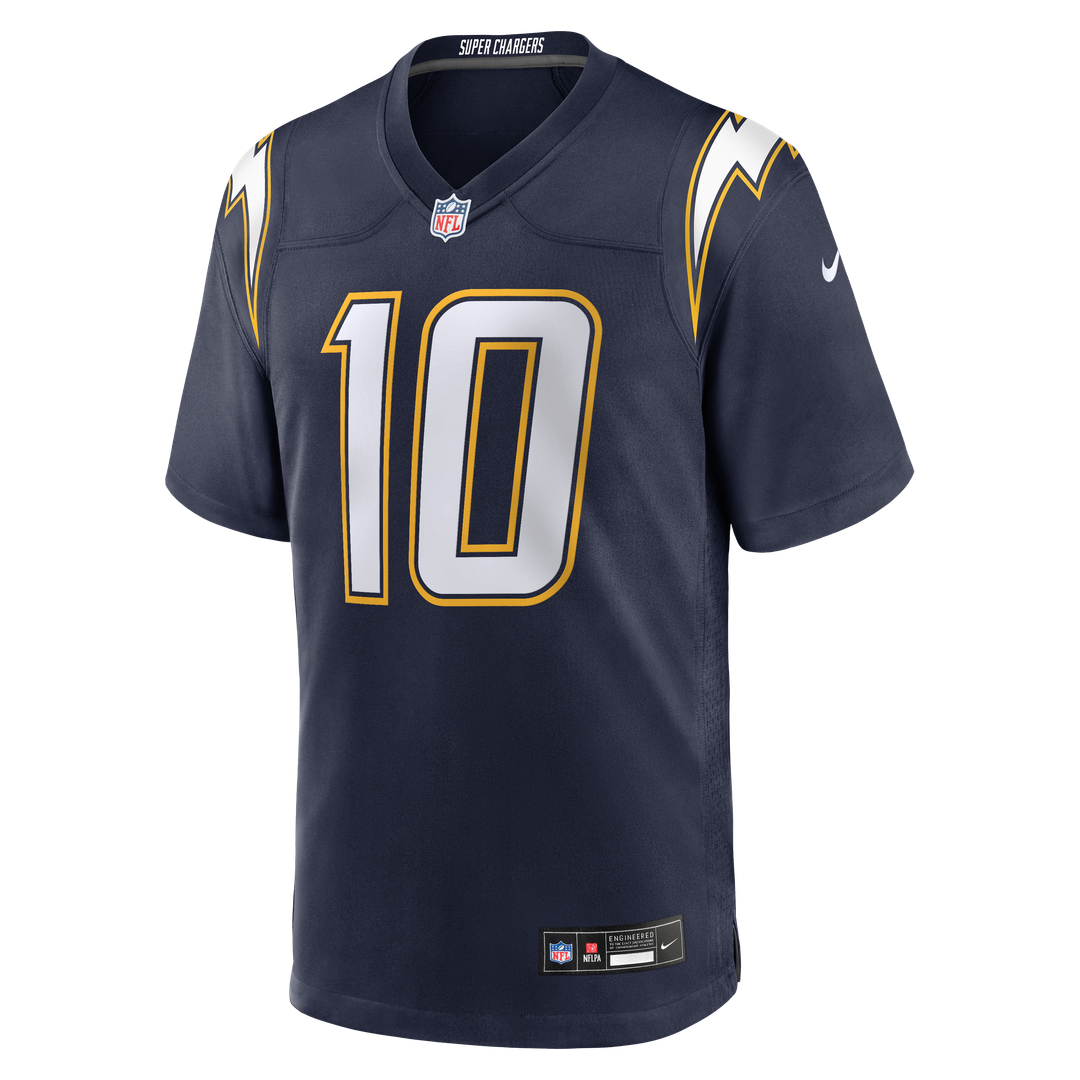 Justin Herbert Los Angeles Chargers Gold Alternate Charger Power Game Player Jersey