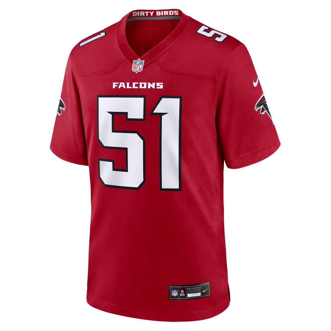Jared Ivey Atlanta Falcons Red Team Game Jersey