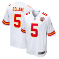 Mansoor Delane Kansas City Chiefs White Game Jersey