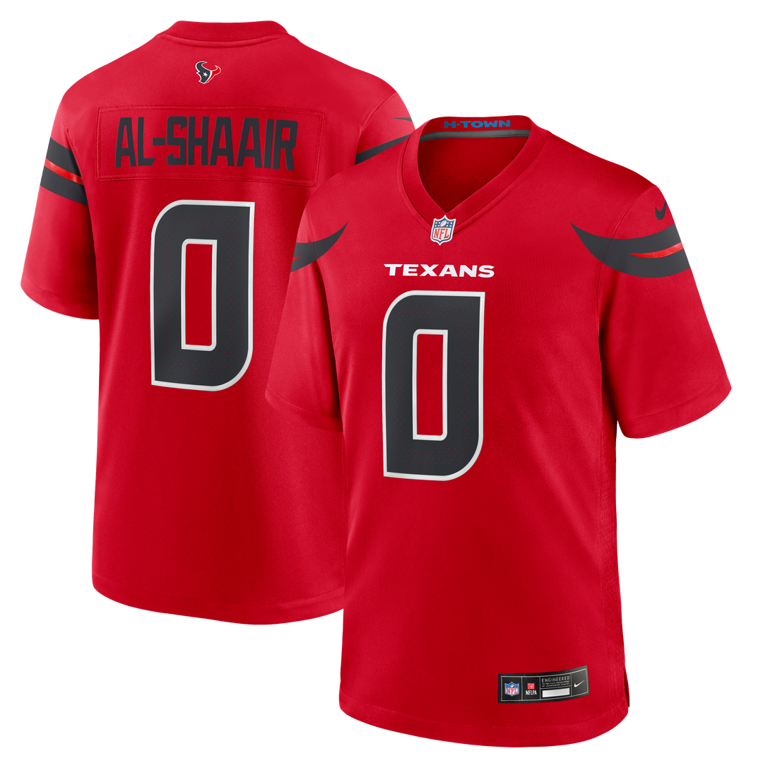 Azeez Al-Shaair Houston Texans Red Alternate Game Jersey