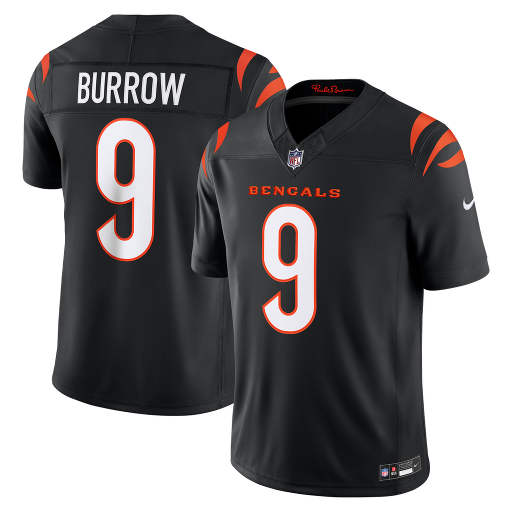 Joe Burrow Cincinnati Bengals Black Team Vapor F.U.S.E. Stitched Limited Jersey