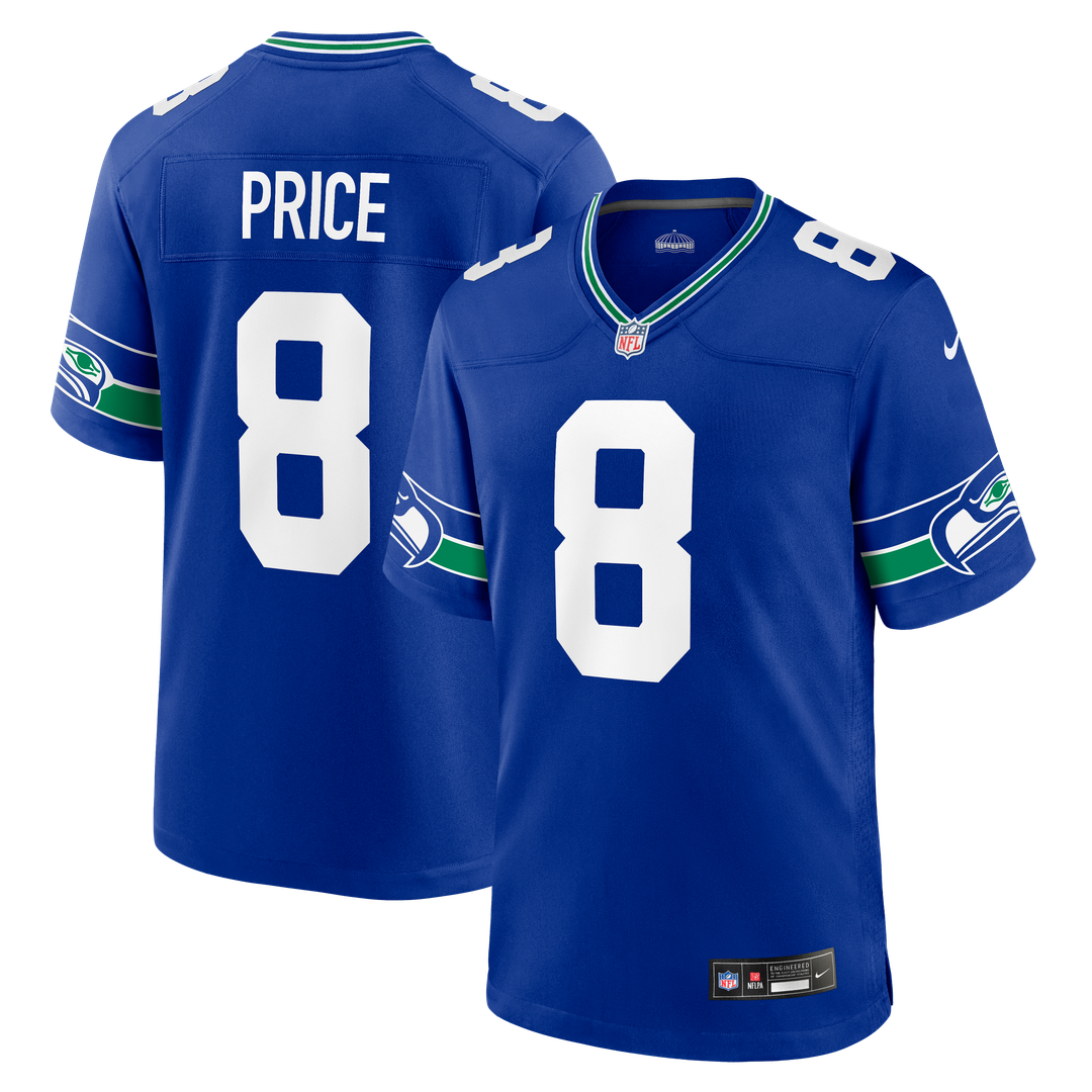 Jadarian Price Seattle Seahawks College Navy Team Game Jersey