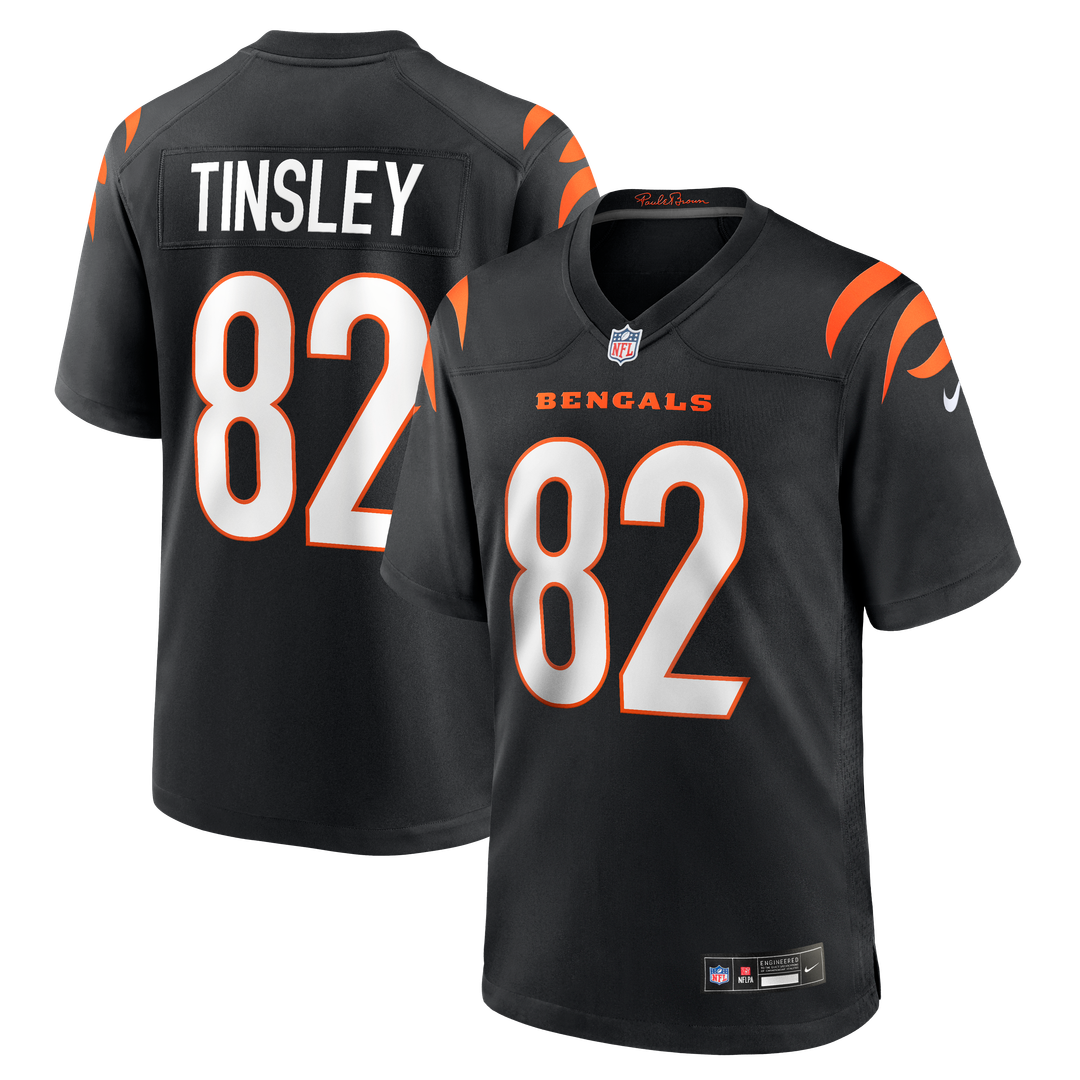Mitchell Tinsley Cincinnati Bengals Black Team Game Jersey