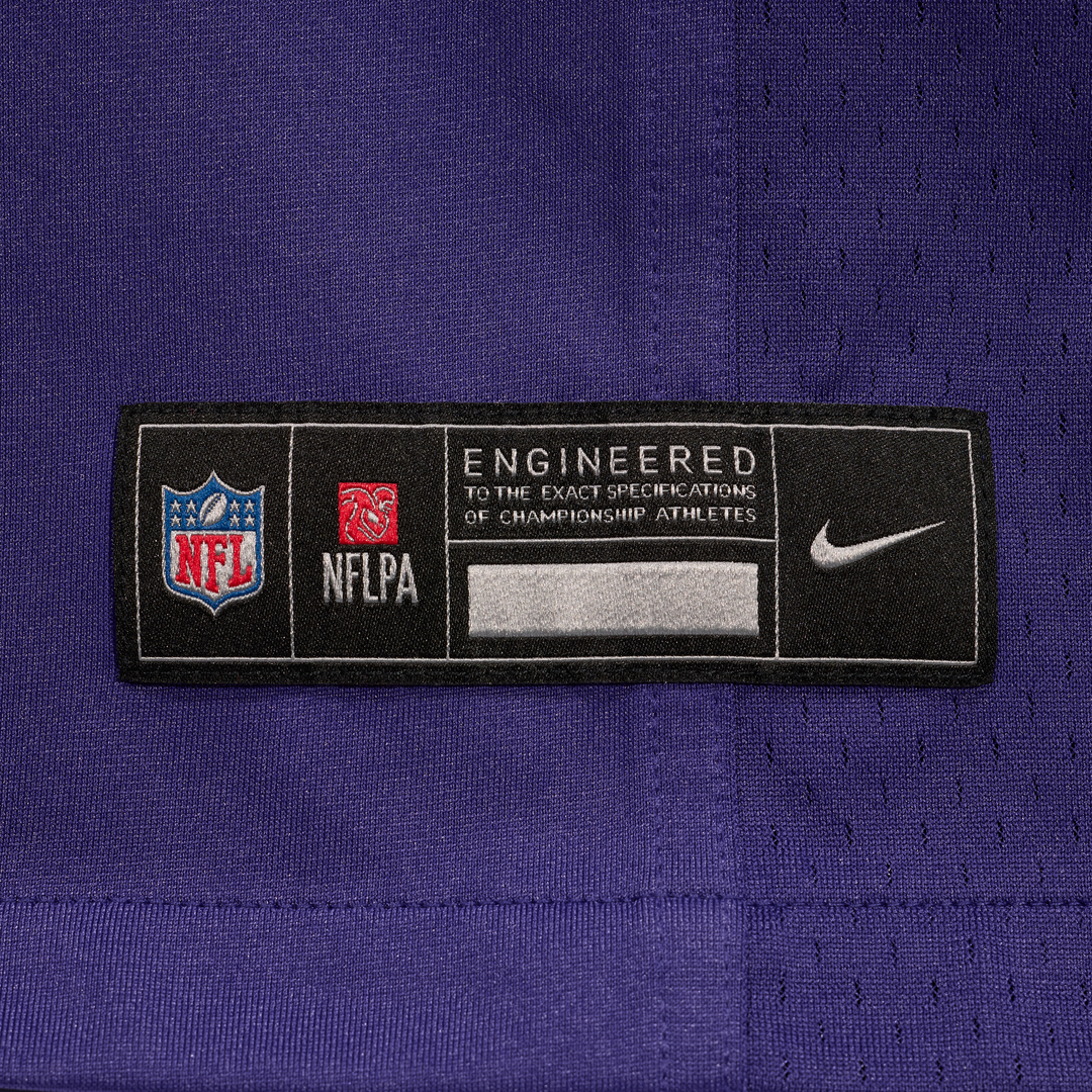 Jay Higgins IV Baltimore Ravens Purple Team Game Jersey