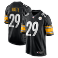 Ryan Watts Pittsburgh Steelers Black Game Jersey