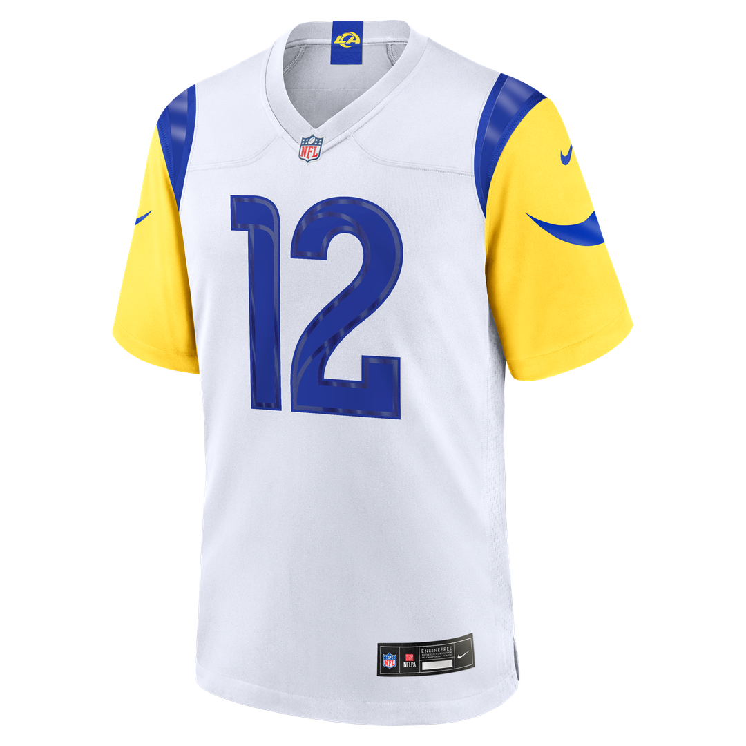 Puka Nacua Los Angeles Rams White White Game Player Jersey